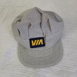 Vintage VIA RAIL Collectible Train Conductors Hat